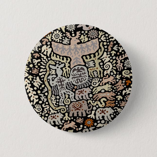Schamanen-Peyote-Ritual Button (Vorderseite)