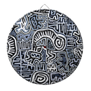 Schamanen-Peyote-Ritual Mola Dartscheibe