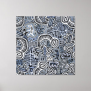 Schamanen Peyote-Ritual Mola Leinwanddruck