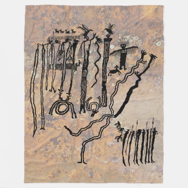 Schamanen und Geister Fleecedecke (Vorderseite)