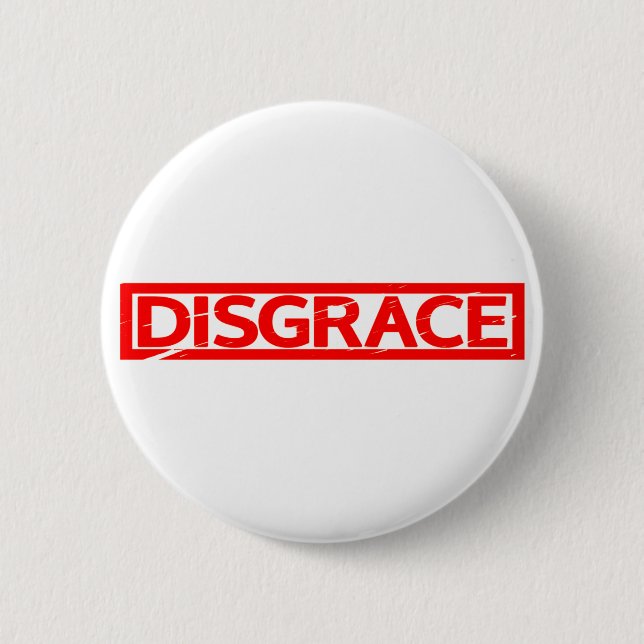 Schande Briefmarke Button (Vorderseite)