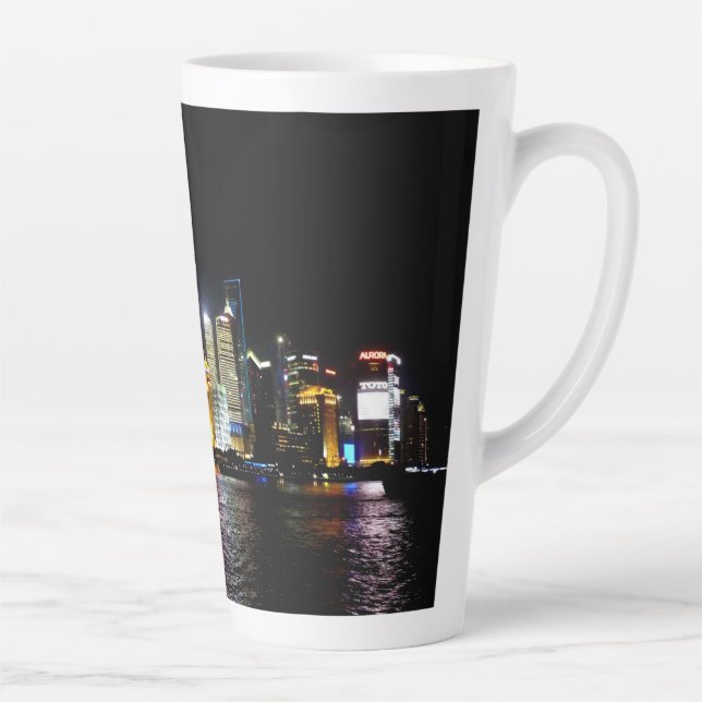Schanghai in der Nacht Milchtasse (Rechts)