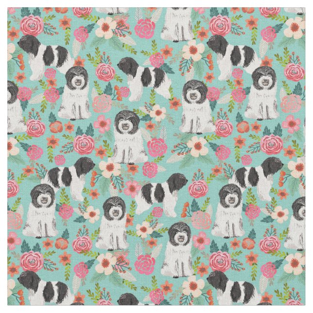Schapendo Vintage Blumenzange Stoff (Nahaufnahme)