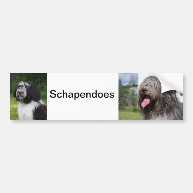 schapendoes autoaufkleber (Vorne)