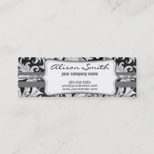 Schar victorian Label with Mini Visitenkarte