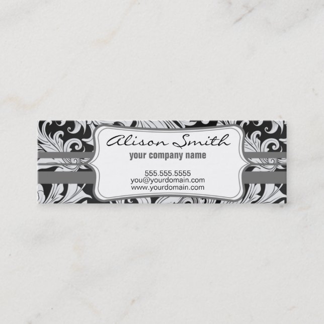 Schar victorian Label with Mini Visitenkarte (Vorderseite)