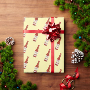 Scharf! Heiße Sauce Salsa Cute Handgezeichnet Geschenkpapier