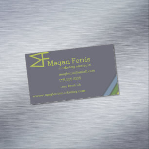 scharf und dramatisch magnetische visitenkarte