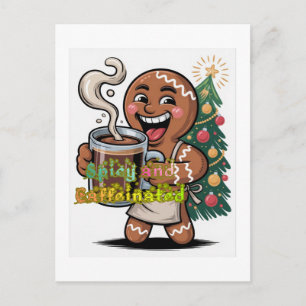 Scharf und Koffeinhaltig Postkarte