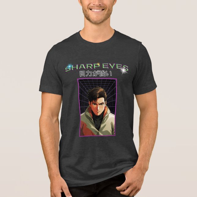 Scharfe Augen Tri-Blend Shirt (Vorderseite)