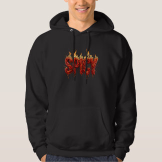 Scharfe Chili-Pfeffer-Feuer-Typografie Foodie Heiß Hoodie