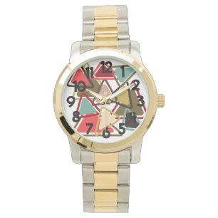 scharfe Dreiecke Armbanduhr