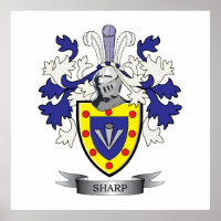scharfe Familienwappen-Wappen