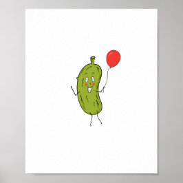Scharfe grüne Gurke Poster
