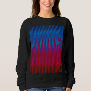 Scharfe Linien des Yin-Yang-Abstraktionskunst-Desi Sweatshirt
