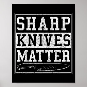 Scharfe Messer - Lustiges Chef-Geschenk Koch-Shirt Poster