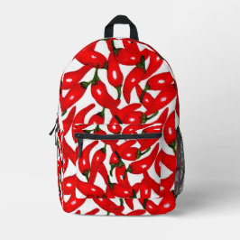 Scharfe Red Hot Peppers Bedruckter Rucksack