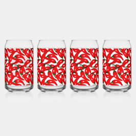 Scharfe Red Hot Peppers Dosenglas