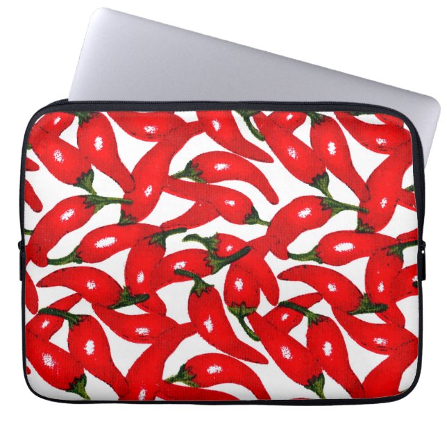 Scharfe Red Hot Peppers  Laptopschutzhülle (Vorderseite)