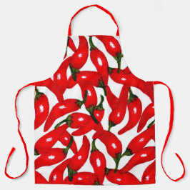 Scharfe Red Hot Peppers Schürze