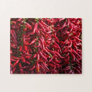 Scharfe rote Chili in der Stadt Kalocsa Puzzle
