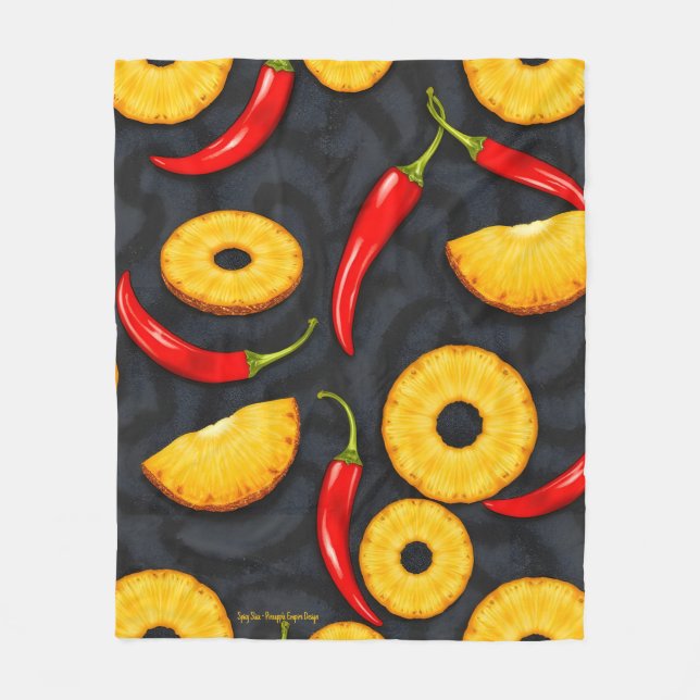 Scharfe Scheibe - Pineapple Empire Design Fleecedecke (Vorderseite)