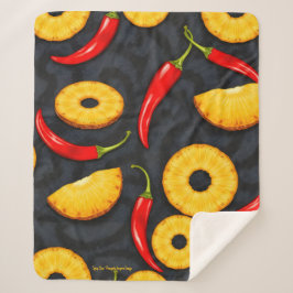 Scharfe Scheibe - Pineapple Empire Design Sherpadecke