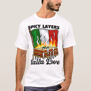 Scharfe Schichten, Italia Love Lasagne T-Shirt