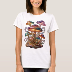 Scharfe silberne PILZE DER GALAXIE T-Shirt