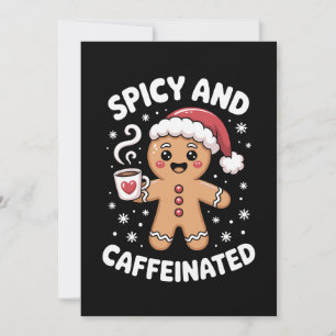 Scharfe und koffeinhaltige Weihnachts-Gingerbread- Einladung