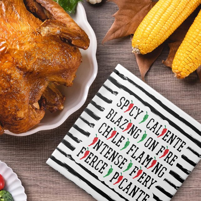 scharfe Wörter Chile Pepper Design Fliese (Von Creator hochgeladen)