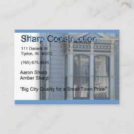 Scharfer Bau Visitenkarte