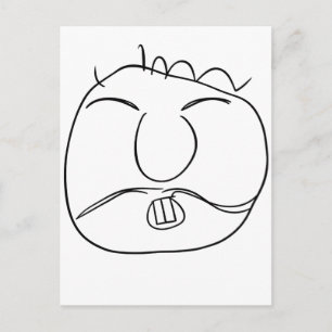 Scharfer Typ Postkarte