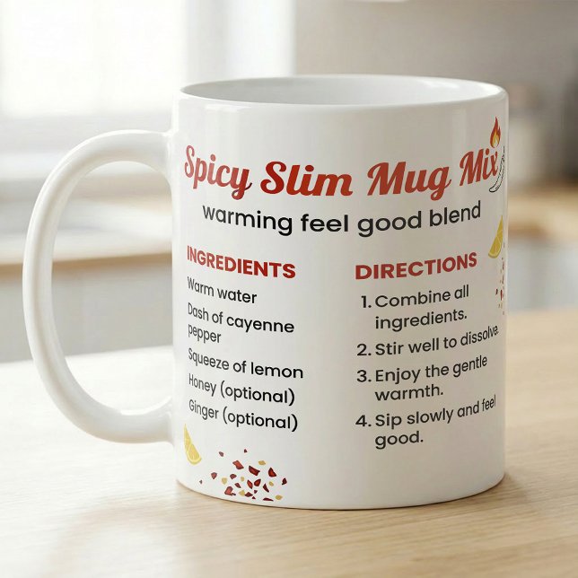 Scharfes Cayenne-Zitronen-Honig-Tee-Rezept Kaffeetasse (Von Creator hochgeladen)