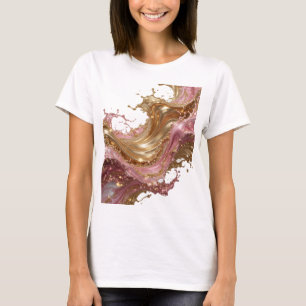 Scharfes Gold ABSTRACTE KUNST Künstlerisches Motiv T-Shirt