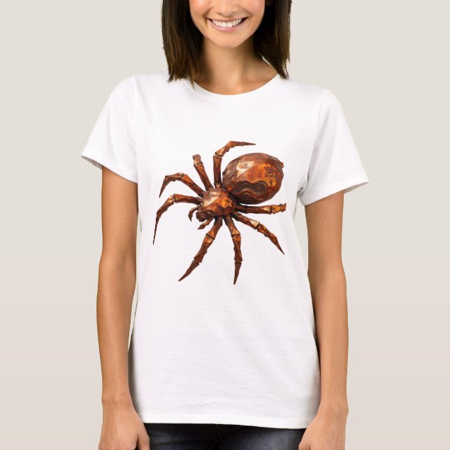 Scharfes Silber ABSTRACT ART Design T-Shirt (Vorderseite)
