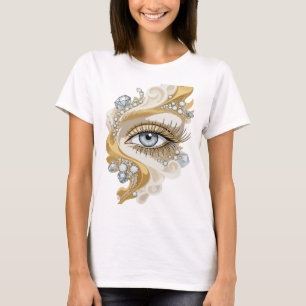 Scharfes Silber ABSTRACTE KUNST Moderne Gestaltung T-Shirt