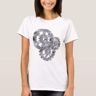 Scharfes Silber GEMS IN MOTION 3D-Textkunst T-Shirt