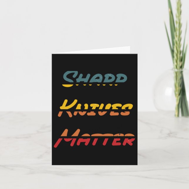 Scharfmesser Karte (Vorderseite)
