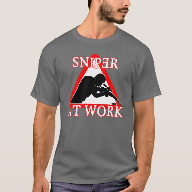 SCHARFSCHÜTZE am ARBEITS-T - Shirt (Vorderseite)