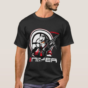 Scharfschütze lustiges Mädchen T-Shirt