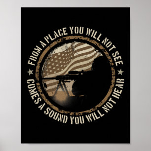 Scharfschütze Militärischer Scharfschütze Usa Du W Poster