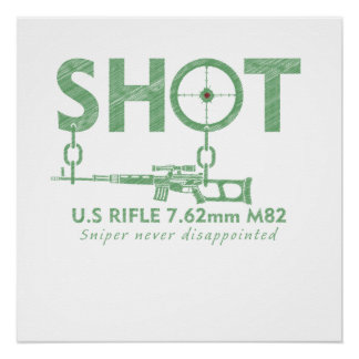 Scharfschützengewehr 7,62 M82 Militäreinsatz Poster