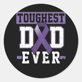 Schärfster Vater je Ösophaguskrebsvorsorge Runder Aufkleber