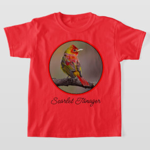 Scharlach-Tangare Mauser - Originalfotografie T-Shirt