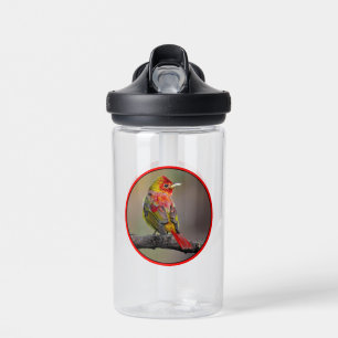 Scharlach-Tangare-Mauser - Originalfotografie Trinkflasche