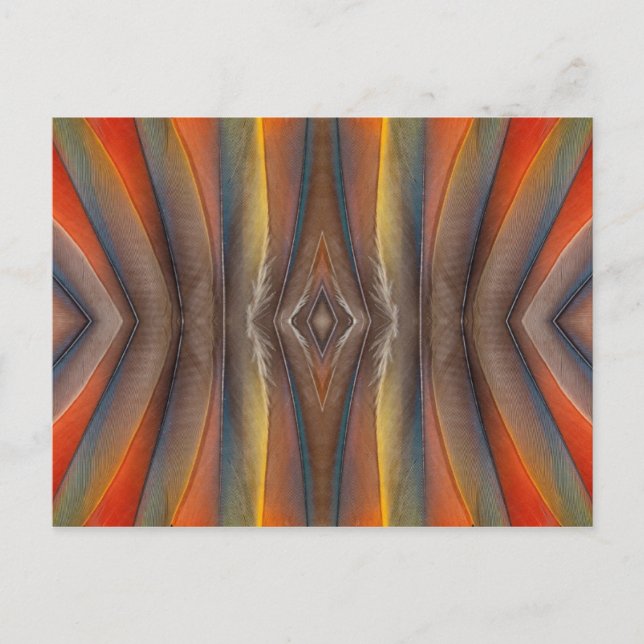 Scharlachara-Federdesign Postkarte (Vorderseite)