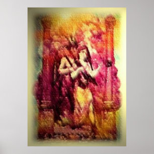 Scharlachfrau mit Baphomet Poster