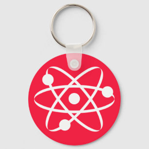 Scharlachrot; Atom Schlüsselanhänger