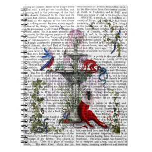 Scharlachrot des Affe-2 Notizblock